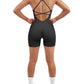 SUUKSESS Women Strappy Romper Seamless Jumpsuit Tummy Control Padded Sports Bra