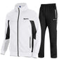 TBMPOY Men's Tracksuits Sweatsuits for Men Sweat Track Suits 2 Piece Casual Athletic Jogging Warm Up Full Zip Sets