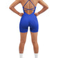 SUUKSESS Women Strappy Romper Seamless Jumpsuit Tummy Control Padded Sports Bra
