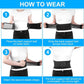 Magnetic Heated Back Support Belt – Adjustable Lumbar Brace for Pain Relief
