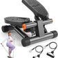 Mini Stair Stepper with Bands – 300LB Capacity, LCD Monitor, Home Workout Equipment