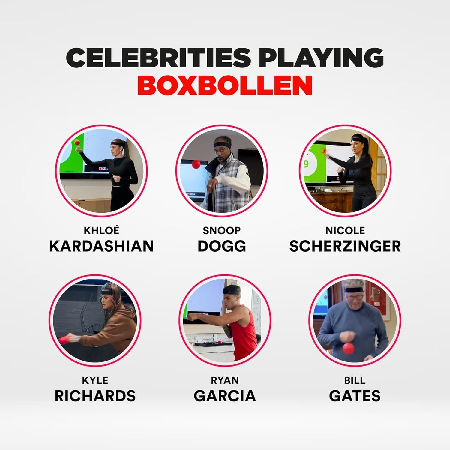 Boxbollen® Boxing Reflex Ball – Celebrity-Endorsed Reaction Trainer | App-Connected Punch Counter | Fun Fitness for All Ages | Improve Coordination & Agility | Ideal Gift for Home Workouts